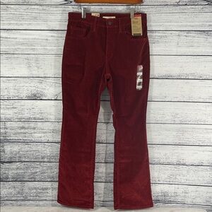 NWT-LEVIS 725 High -Rise Bootcut 30X30 Corduroy Pants